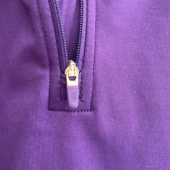 28 Nike Pro 1/2 Zip Running Jacket Sz Small Purple Neon Pink DRIFIT - Picture 3 of 9